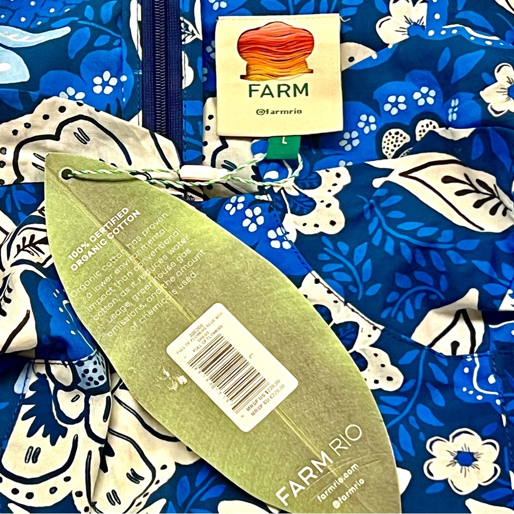 🌺🎉HP🎉🌺 NWT Anthropologie Farm Rio Full Of Flowers Sweetheart Midi Dress - Picture 14 of 16